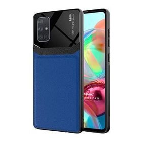 Microsonic Samsung Galaxy A51 Uniq Leather Lacivert Kılıf