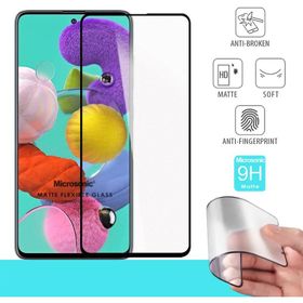 Microsonic Samsung Galaxy A51 Uyumlu Seramik Matte Flexible Siyah Ekran Koruyucu