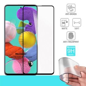 Microsonic Samsung Galaxy A51 Uyumlu Seramik Matte Flexible Siyah Ekran Koruyucu