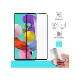 Microsonic Samsung Galaxy A51 Uyumlu Seramik Matte Flexible Siyah Ekran Koruyucu