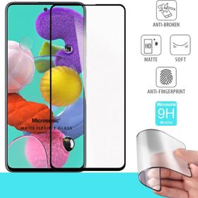Microsonic Samsung Galaxy A51 Uyumlu Seramik Matte Flexible Siyah Ekran Koruyucu