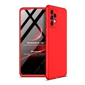 Microsonic Samsung Galaxy A52 Double Dip 360 Protective Kırmızı Kılıf