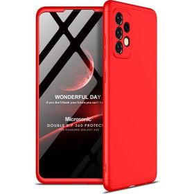 Microsonic Samsung Galaxy A52 Double Dip 360 Protective Kırmızı Kılıf