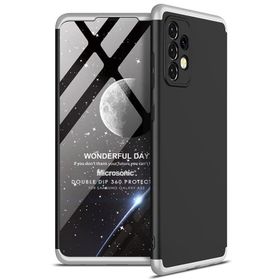 Microsonic Samsung Galaxy A52 Double Dip 360 Protective Siyah Kılıf