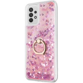 Microsonic Samsung Galaxy A52 Glitter Liquid Holder Pembe Kılıf