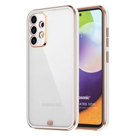 Microsonic Samsung Galaxy A52 Laser Plated Soft Beyaz Kılıf