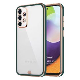 Microsonic Samsung Galaxy A52 Laser Plated Soft Koyu Yeşil Kılıf