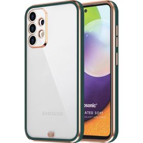 Microsonic Samsung Galaxy A52 Laser Plated Soft Koyu Yeşil Kılıf