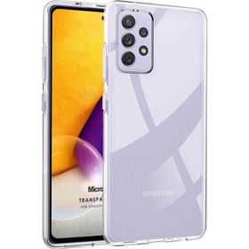 Microsonic Samsung Galaxy A52 Transparent Soft Beyaz Kılıf