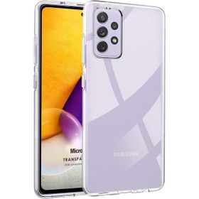 Microsonic Samsung Galaxy A52 Transparent Soft Beyaz Kılıf