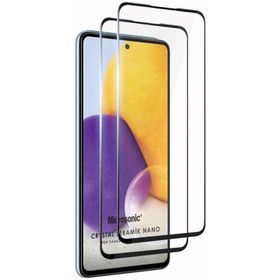 Microsonic Samsung Galaxy A52S Crystal Seramik Nano 2 Adet Siyah Ekran Koruyucu