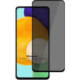 Microsonic Samsung Galaxy A52S Privacy 5D Gizlilik Filtreli Siyah Cam Ekran Koruyucu