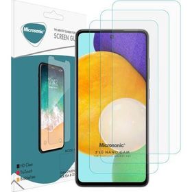 Microsonic Samsung Galaxy A52S Screen Protector Nano Glass 3 Adet Cam Ekran Koruyucu