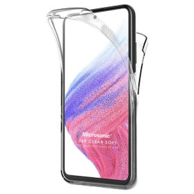 Microsonic Samsung Galaxy A53 5G 6 Tarafı Tam Full Koruma 360 Clear Soft Şeffaf Kılıf