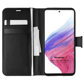 Microsonic Samsung Galaxy A53 5G Delux Leather Wallet Kılıf