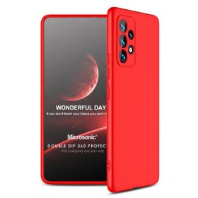 Microsonic Samsung Galaxy A53 5G Double Dip 360 Protective Kırmızı Kılıf