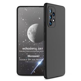 Microsonic Samsung Galaxy A53 5G Double Dip 360 Protective Siyah Kılıf