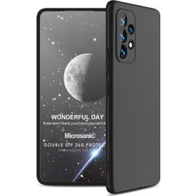 Microsonic Samsung Galaxy A53 5G Double Dip 360 Protective Siyah Kılıf