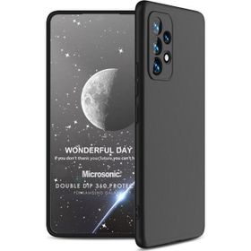Microsonic Samsung Galaxy A53 5G Double Dip 360 Protective Siyah Kılıf