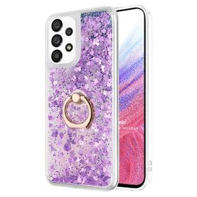 Microsonic Samsung Galaxy A53 5G Glitter Liquid Holder Mor Cep Telefonu Kılıfı