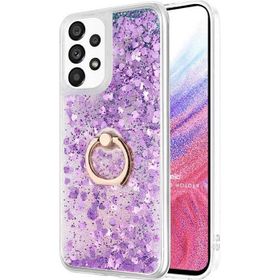 Microsonic Samsung Galaxy A53 5G Glitter Liquid Holder Mor Cep Telefonu Kılıfı