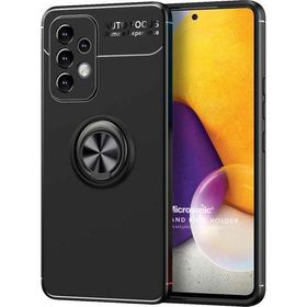 Microsonic Samsung Galaxy A53 5G Kickstand Ring Holder Siyah Kılıf