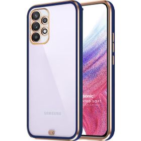 Microsonic Samsung Galaxy A53 5G Laser Plated Soft Lacivert Kılıf