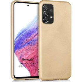 Microsonic Samsung Galaxy A53 5G Matte Silicone Gold Kılıf