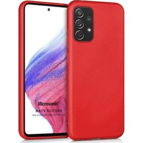 Microsonic Samsung Galaxy A53 5G Matte Silicone Kırmızı Kılıf