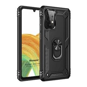 Microsonic Samsung Galaxy A53 5G Military Ring Holder Siyah Kılıf