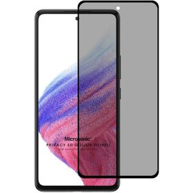 Microsonic Samsung Galaxy A53 5G Privacy 5D Gizlilik Filtreli Siyah Cam Ekran Koruyucu