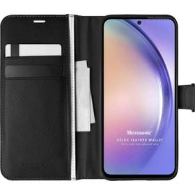 Microsonic Samsung Galaxy A54 Delux Leather Wallet Kılıf