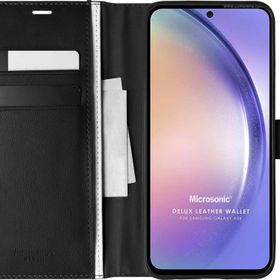 Microsonic Samsung Galaxy A54 Delux Leather Wallet Kılıf
