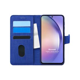 Microsonic Samsung Galaxy A54 Fabric Book Wallet Cep Telefonu Kılıfı