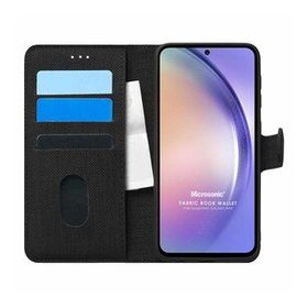 Microsonic Samsung Galaxy A54 Fabric Book Wallet Siyah Kılıf