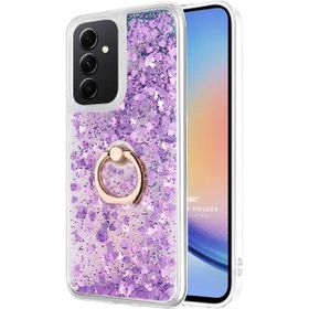 Microsonic Samsung Galaxy A54 Glitter Liquid Holder Mor Kılıf