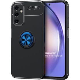 Microsonic Samsung Galaxy A54 Kickstand Ring Holder Siyah Mavi Kılıf