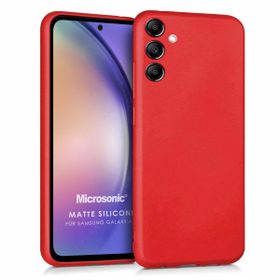 Microsonic Samsung Galaxy A54 Matte Silicone Kırmızı Kılıf