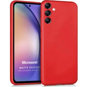 Microsonic Samsung Galaxy A54 Matte Silicone Kırmızı Kılıf