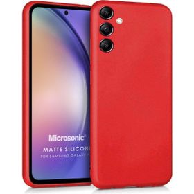 Microsonic Samsung Galaxy A54 Matte Silicone Kırmızı Kılıf