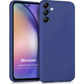 Microsonic Samsung Galaxy A54 Matte Silicone Lacivert Kılıf