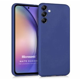 Microsonic Samsung Galaxy A54 Matte Silicone Lacivert Kılıf