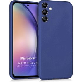 Microsonic Samsung Galaxy A54 Matte Silicone Lacivert Kılıf