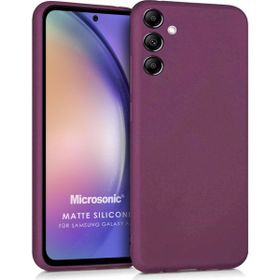 Microsonic Samsung Galaxy A54 Matte Silicone Mor Kılıf