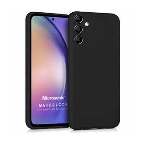 Microsonic Samsung Galaxy A54 Matte Silicone Siyah Kılıf