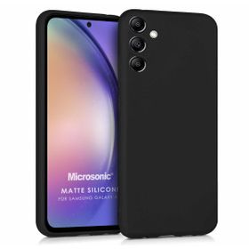Microsonic Samsung Galaxy A54 Matte Silicone Siyah Kılıf