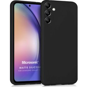 Microsonic Samsung Galaxy A54 Matte Silicone Siyah Kılıf
