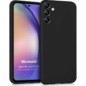 Microsonic Samsung Galaxy A54 Matte Silicone Siyah Kılıf