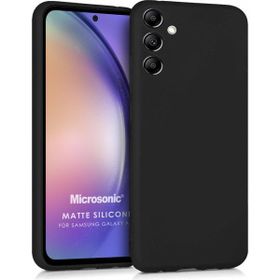 Microsonic Samsung Galaxy A54 Matte Silicone Siyah Kılıf