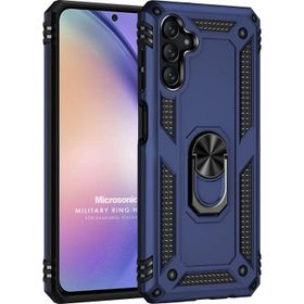 Microsonic Samsung Galaxy A54 Military Ring Holder Lacivert Kılıf